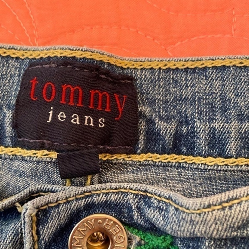 Tommy Hilfiger Lola Vintage Jeans Size 27 Flag Logo - Picture 3 of 10